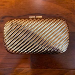 VINTAGE Gold Tone clutch
